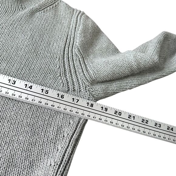 J.Crew Always Oarsman Roll Neck Sweater Women’s Small Gray 100% Cotton Knitted - Picture 7 of 9